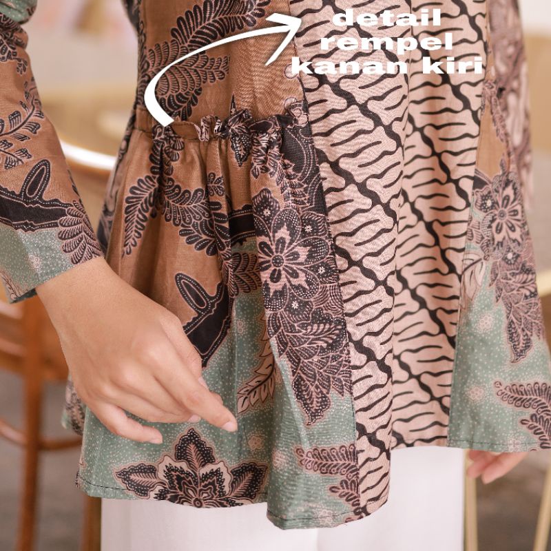 Batik Wanita Baju Batik Wanita Modern Batik Kerja Wanita Motif Bigaza