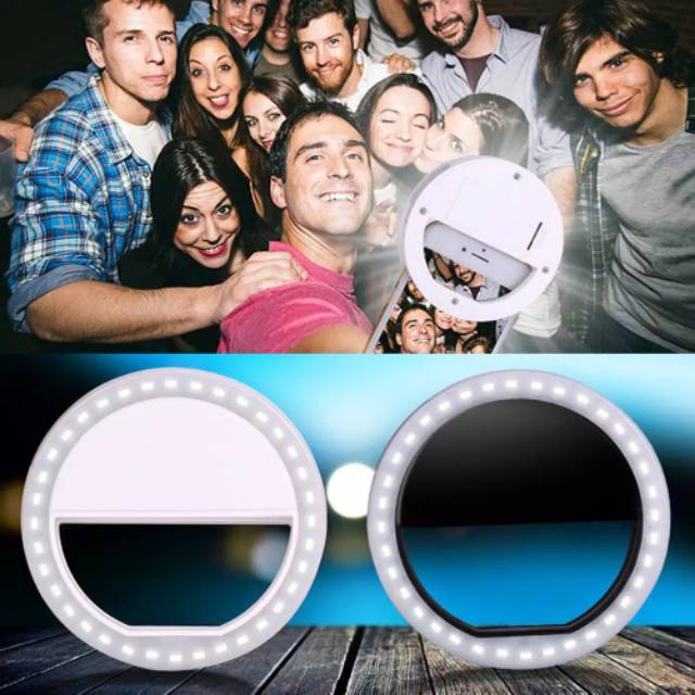 Ring Light Selfie Led Ring Light Rechargeable Lampu Selfie Bulat Led