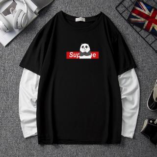  Kaos  T shirt Lengan Panjang Lapis Ganda Ukuran  M 5xl 200kg 