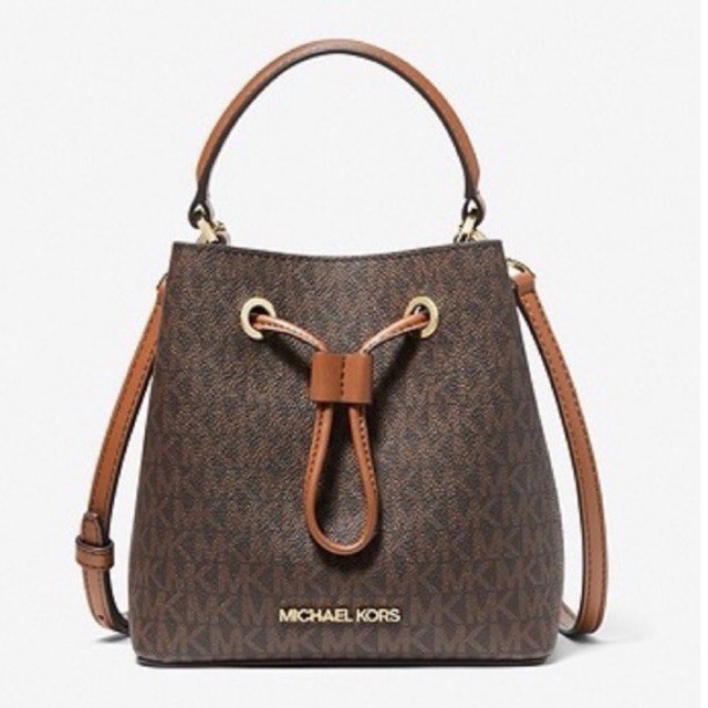 MICHAEL KORS MK Suri Small Logo Crossbody Brown Bag
