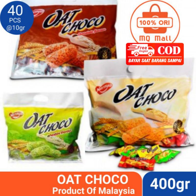 

OAT CHOCO Original Vanilla - Chocolate - Pandan - Naraya isi 40pcs