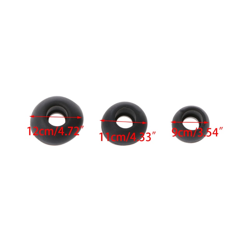12 Pasang Earbud Pengganti Bahan Silikon Lembut Ukuran S / M / L Untuk Earphone Headphone