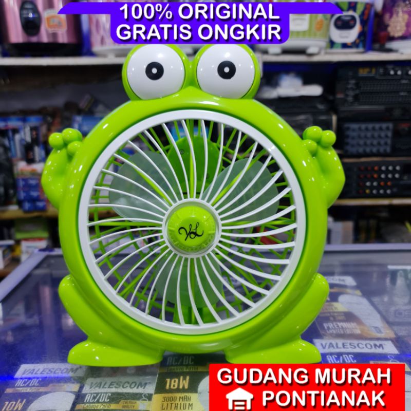 Kipas angin karakter kodok / deskfan karakter