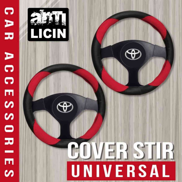 (Original) COVER STIR Sarung Setir Mobil HRV BRV INNOVA BMW MERCY XL7 Raize All New Livina Avanza Xe