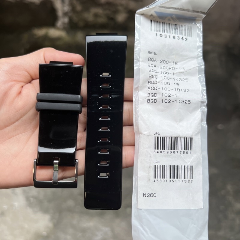 Strap tali jam tangan casio baby-g original BGA-200 1E band BGA 200