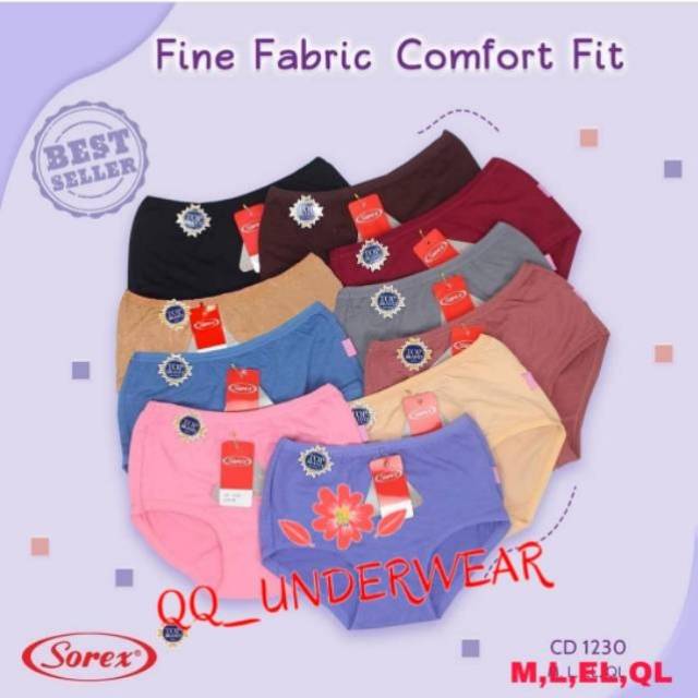 Celana Dalam Wanita Sorex Katun /CD SOREX 1230 / CD Sorex Wanita