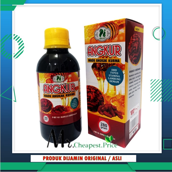 Madu Angkur  Angkak Kurma 280 Gram | Madu DBD Tipes Demam Lambung