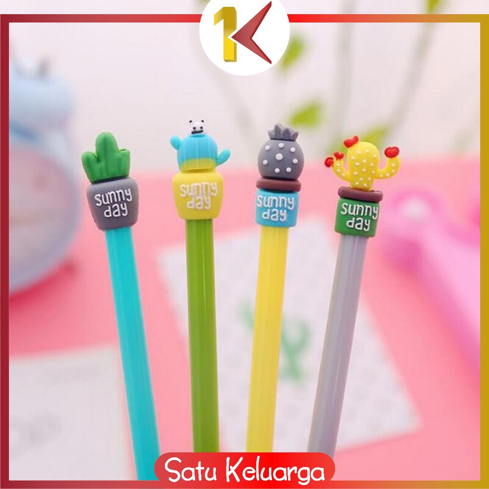

SK-A16 Pulpen Gel Karakter Kaktus / Pena Kaktus / Bolpen Gel / Pulpen Lucu Unik Bentuk Pot Kaktus