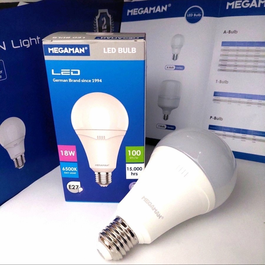 Lampu LED MEGAMAN LED A-BULB 18 Watt Putih - 6500K