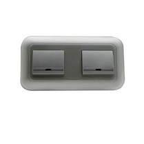 Saklar Hotel 2 Gang (Silver) "PANASONIC"