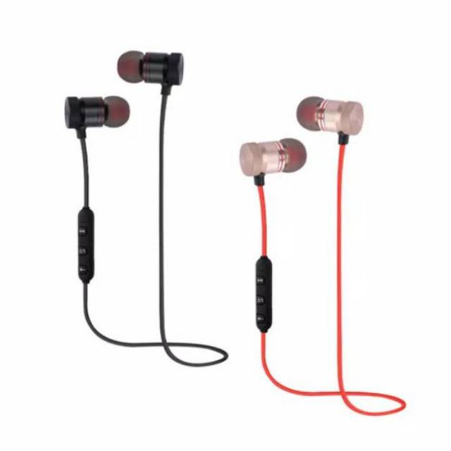 READY MAGNETIC BLUETOOTH SPORT HANDSFREE EXTRA BASS HEADSET MAGNET EARPHONE BERKWALITAS HQ