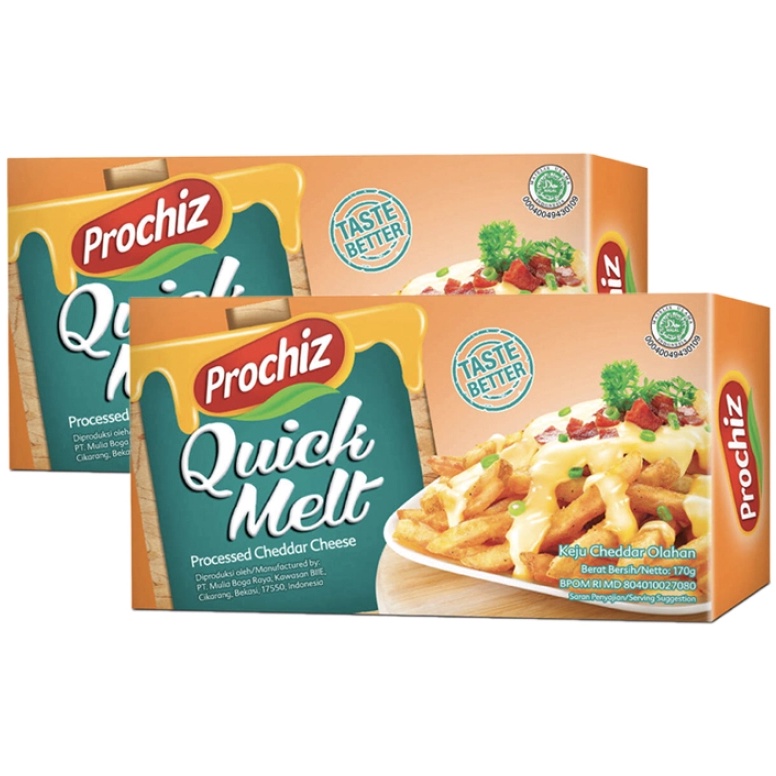 

Prochiz Quick Melt 170gr Keju Cheddar Olahan