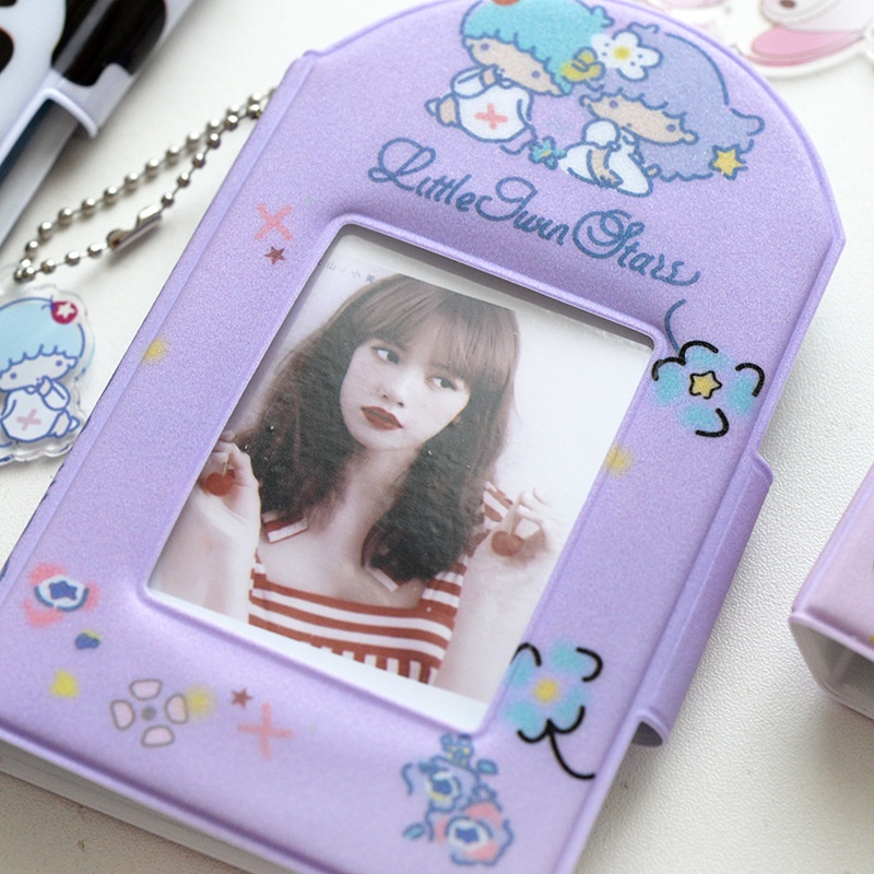 Mini Album Idol Photocard Storage Book Sanrio 3 Inch Foto Album Polaroid Kartun Pemegang Kartu PVC