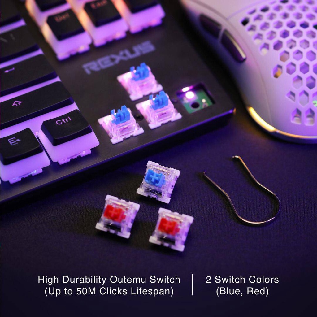 Rexus Legionare MX9P RGB TKL Mechanical Gaming Keyboard