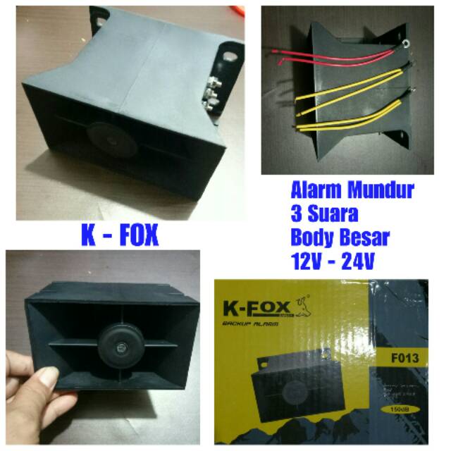 Alarm Mundur K-Fox 3 Suara Body Besar Suara Kencang