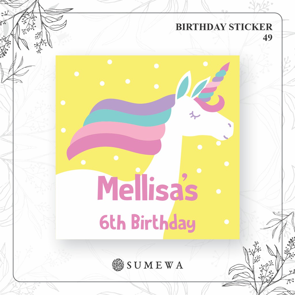 

Sticker Ulang Tahun / Birthday Sticker / Sticker Hampers Bingkisan Ulang Tahun - 49