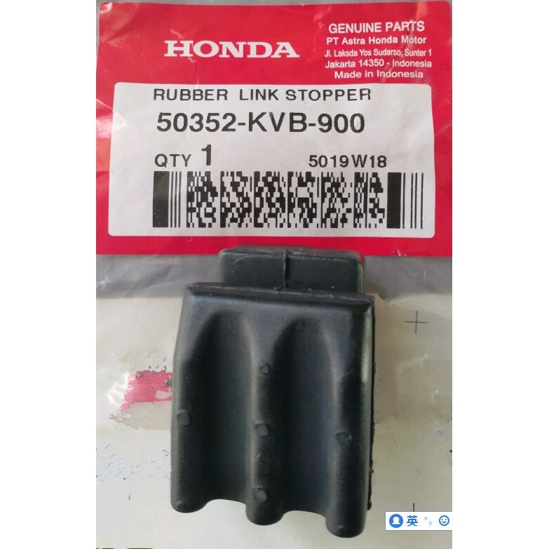 HONDA ORI AHM RUBBER LINK STOPPER VARIO KARBURATOR LAMA 50352-KVB-900