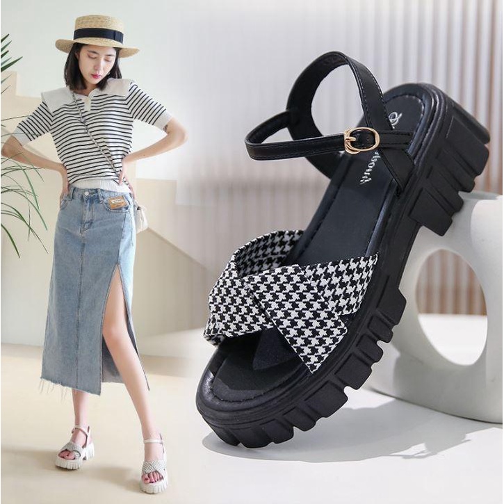 Cafana Sandal Wedges Import Wanita Verlin IMP-3026