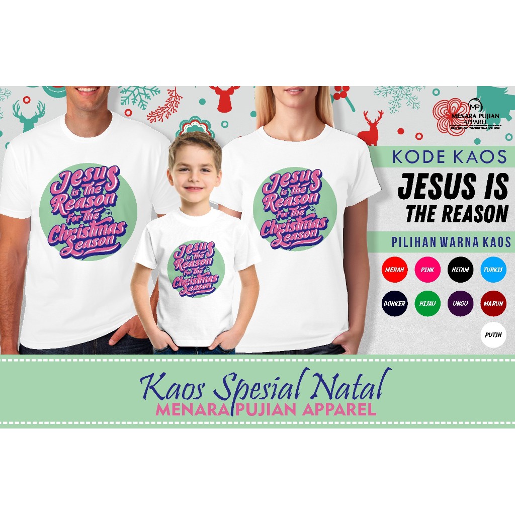 Baju Natal Keluarga Anak Dewasa Custom Nama Gratis Ganti
