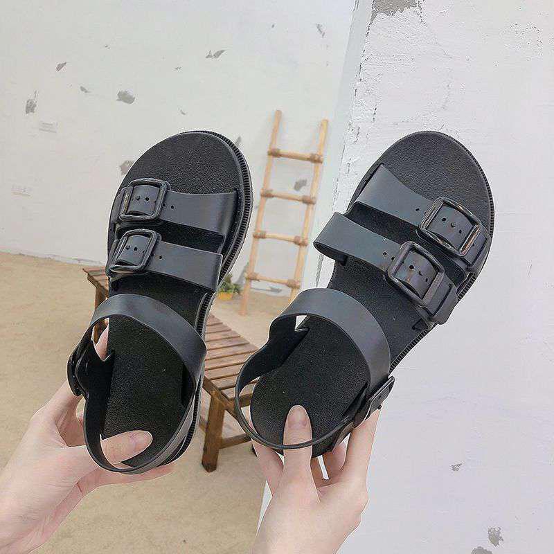 TBIG [COD] Sandal Murah Bahan Karet Tali 1819 Wanita Import Korea Style Santai Wanita Remaja