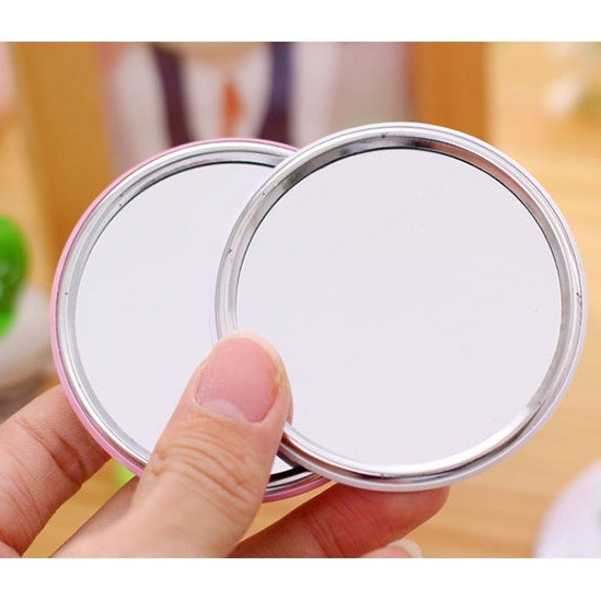 MOLAMOLA HR210 Kaca Mini Cermin Bulat Motif Karakter Cermin Make Up Travelling Souvenir-6