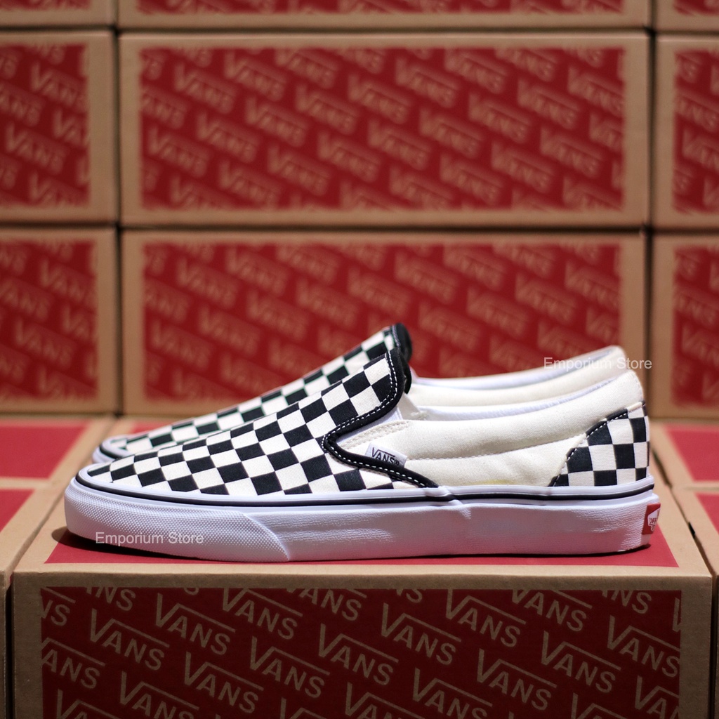 Sepatu Slip on Checkerboard Classic