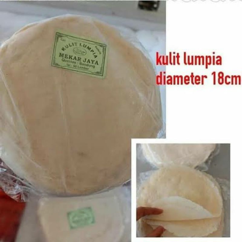 

Kulit LUMPIA Ukuran 18cm isi 50lembar