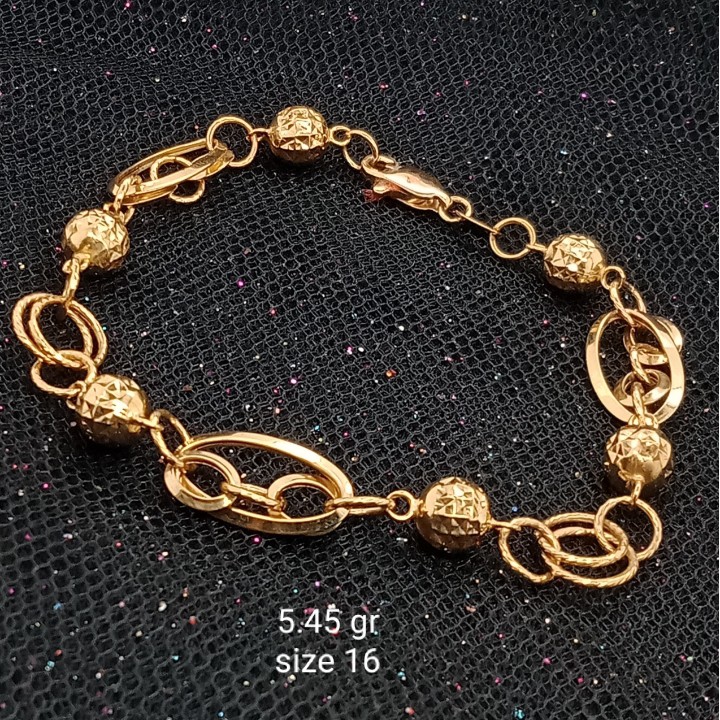 Gelang Emas 17K - 5.45 gr Kadar 750 - 953