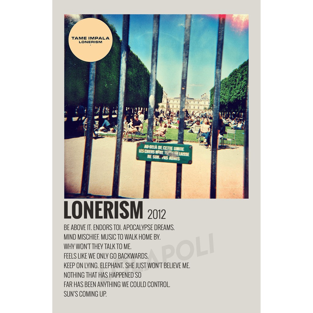 Poster Cover Album Lonerism - Tame Impala