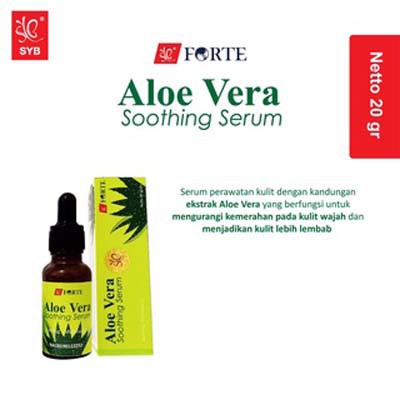 SYB Forte Red Jelly Glow Serum | Gold Acne Vitamin C Aloe Collagen Face Serum 20g | BPOM