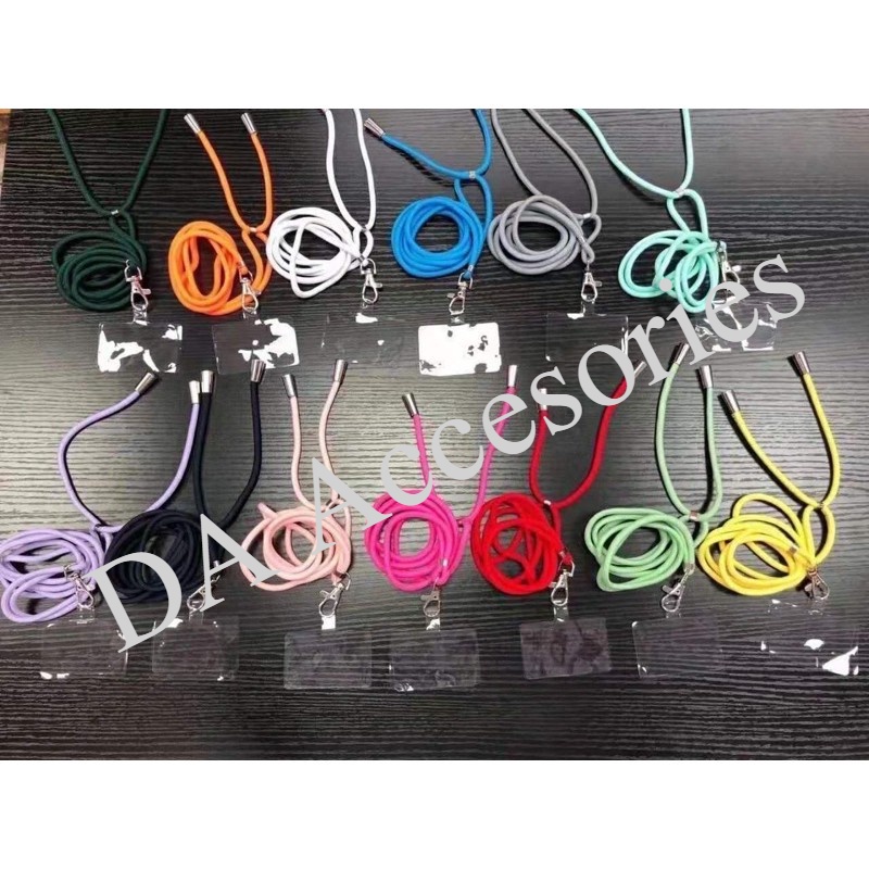 Tali hp lanyard selempang macaron universal