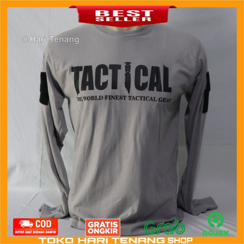 KAOS TACTICAL ABU-ABU KAOS LENGAN PANJANG LOCAL