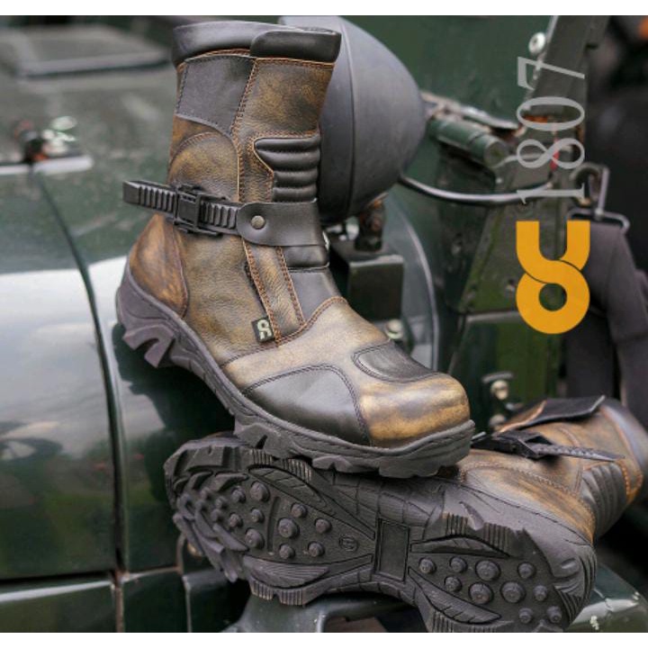 BOOTS SAFETY SEPATU KULIT TOURING OC 1807