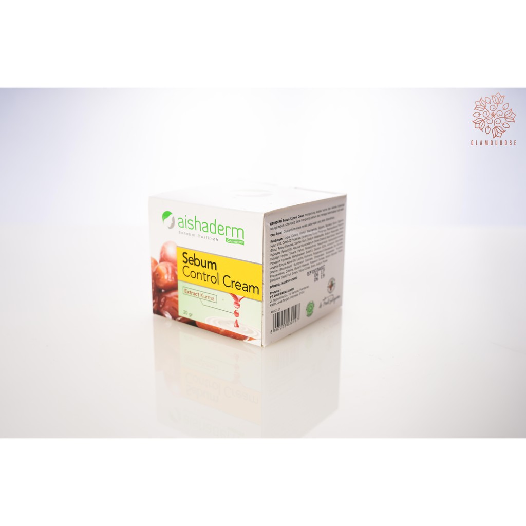 Aishaderm Sebum Control Cream Extract Kurma 20gr