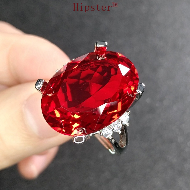 New Hot Selling Fashion Inlaid Ruby Ring