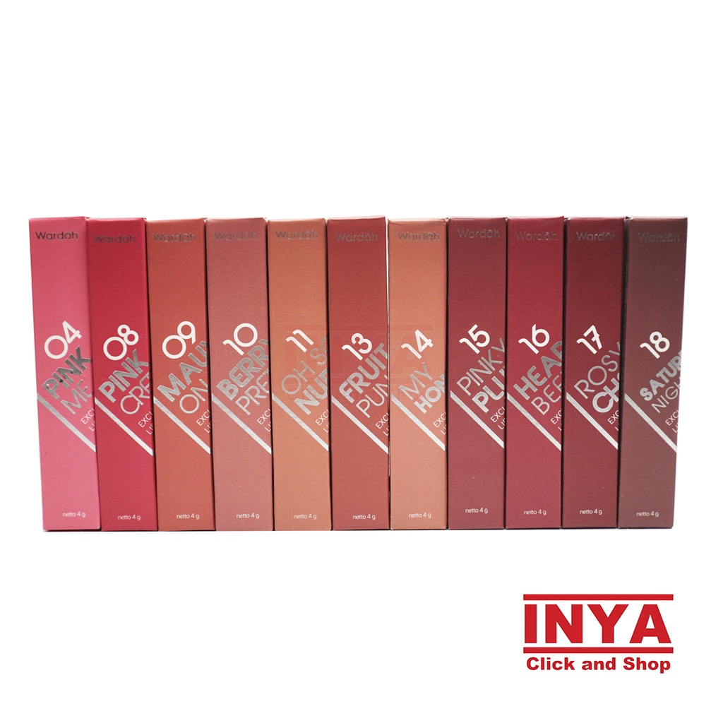 WARDAH EXCLUSIVE MATTE LIP CREAM 4gr COLLECTION