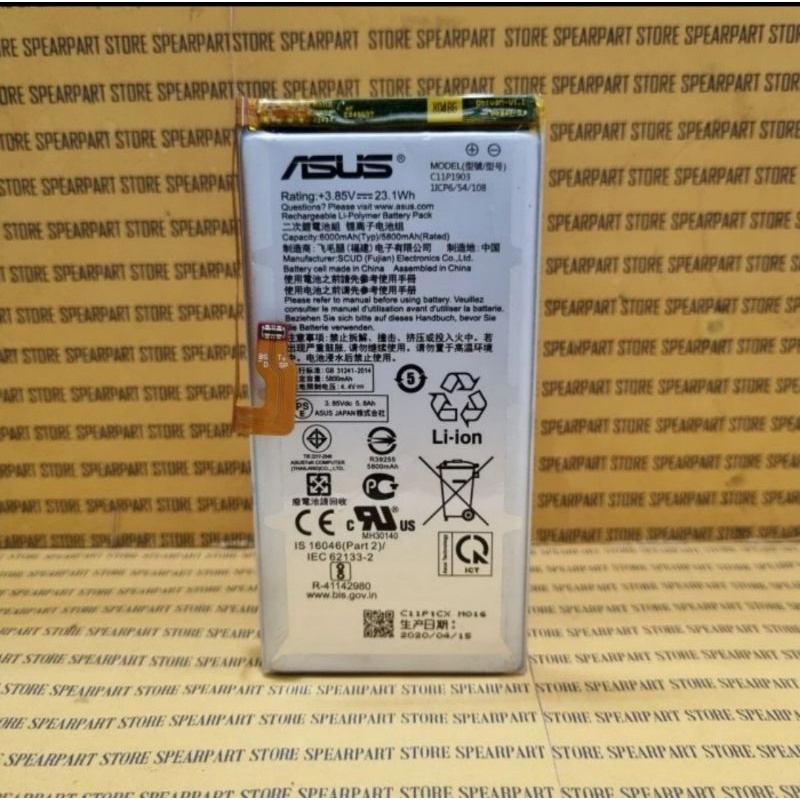 Baterai Batre HP ASUS ROG PHONE 3 ZS661KS I003DD ORIGINAL 100% Model Batrei Battery C11P1903