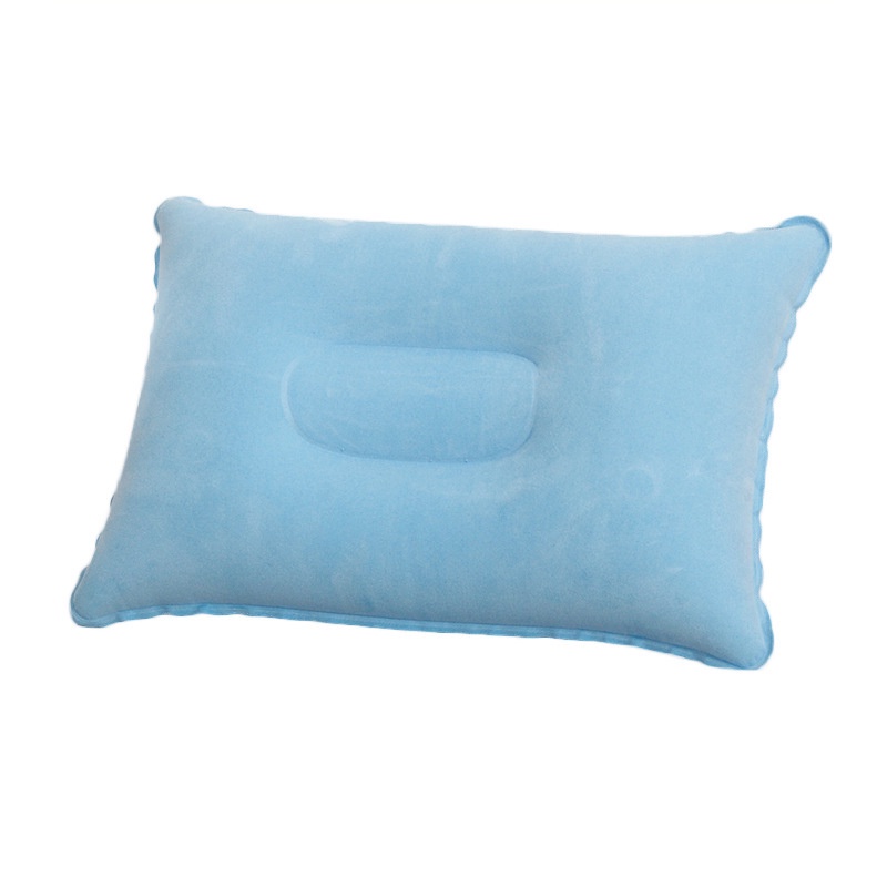 Persegi Panjang Tidur Inflatable Udara Bantal Outdoor Camping Cushion Perjalanan Beludru Bantal Tiup