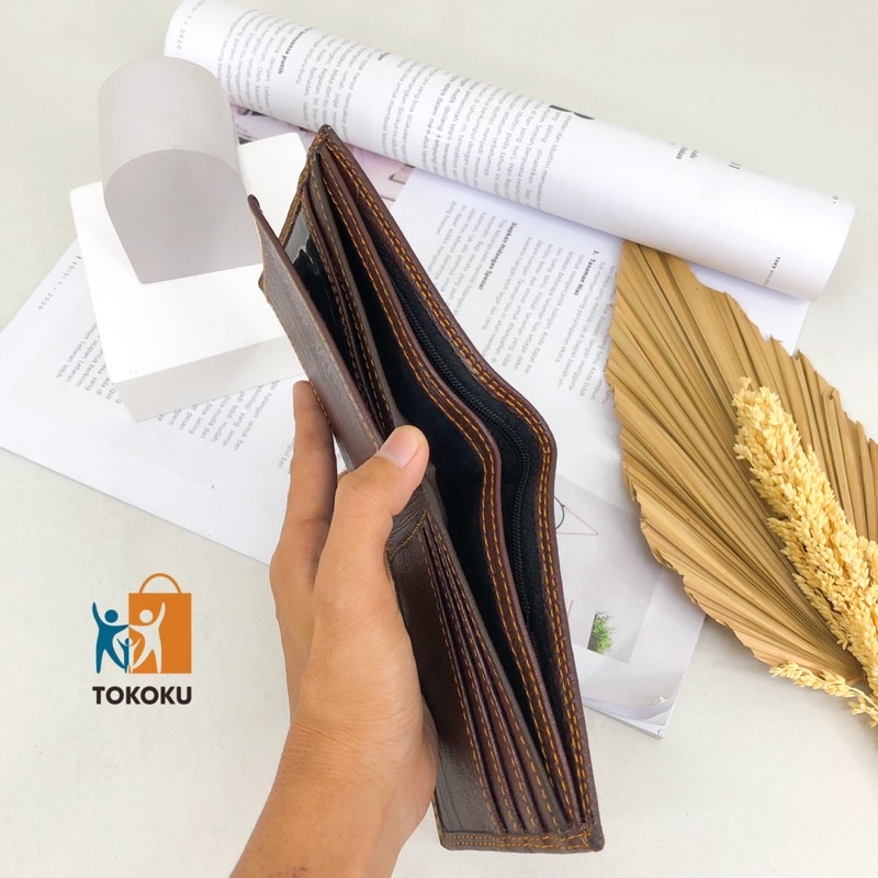 Dompet Pria Kulit PU Dompet Import Dompet Cowo Lipat 2 - 13