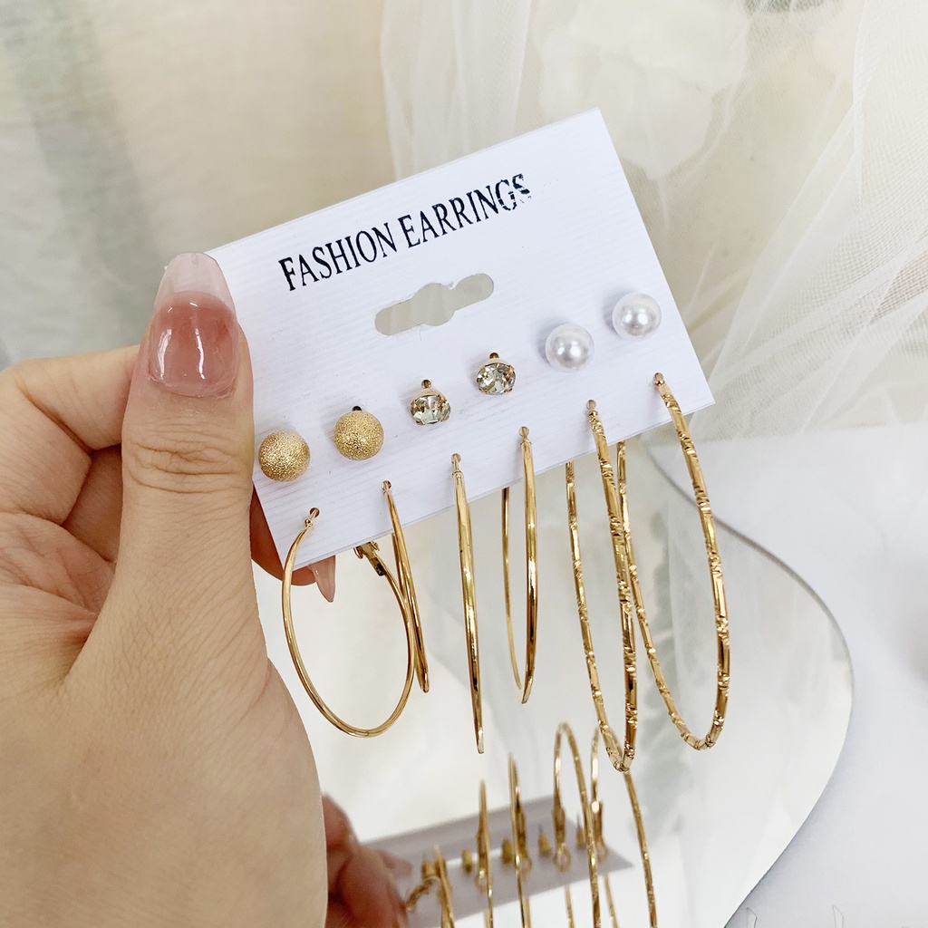 Butterfly Set Anting Tusuk + Kalung Rantai Desain Kupu-Kupu / Capung / Hati Hollow Hias Mutiara + Berlian Untuk Wanita