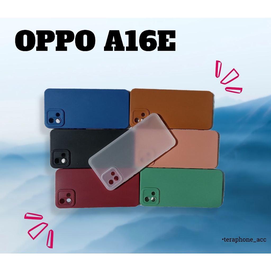 CASE MACAROON DOFF OPPO A16E TERBARU DAN TERMURAH
