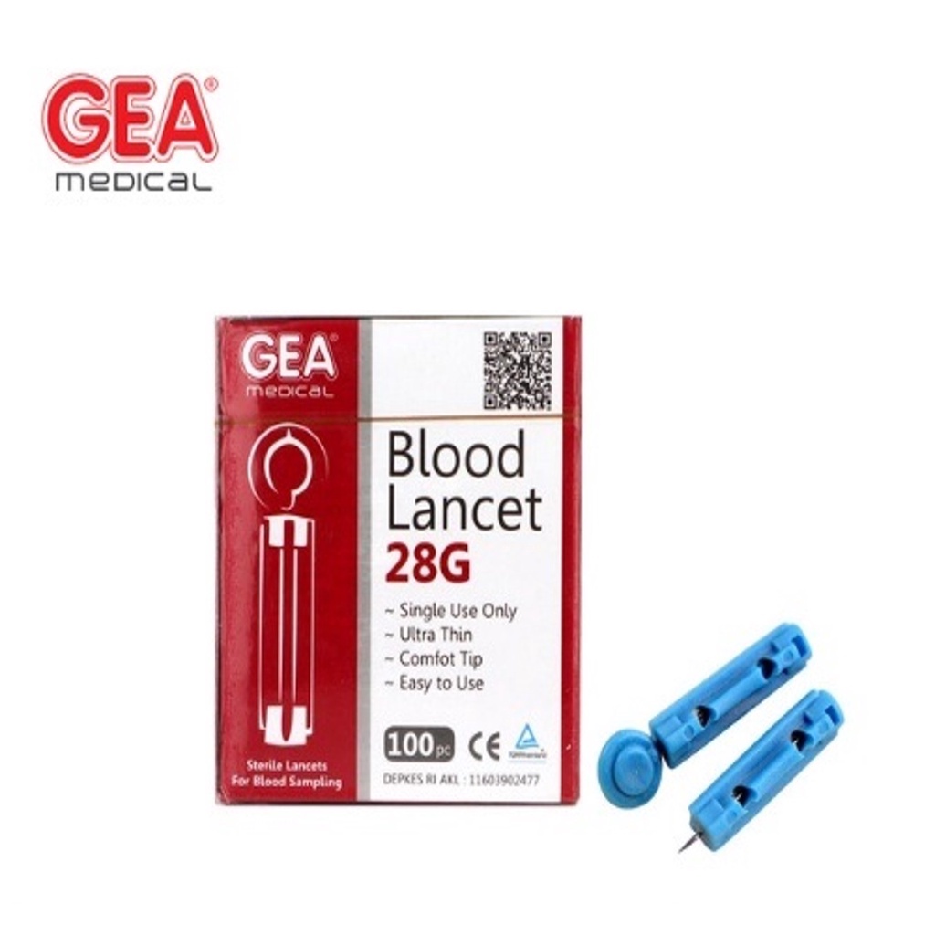 Jual Blood Lancet 28G Isi 100 Jarum Pengambil Darah / Blood Lancet 28G