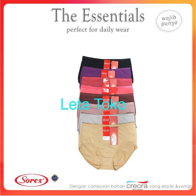 Celana Dalam Wanita Sorex Lusinan Original Promo Midi Basic 02504 CD Cewek 1 Lusin Sorek Murah