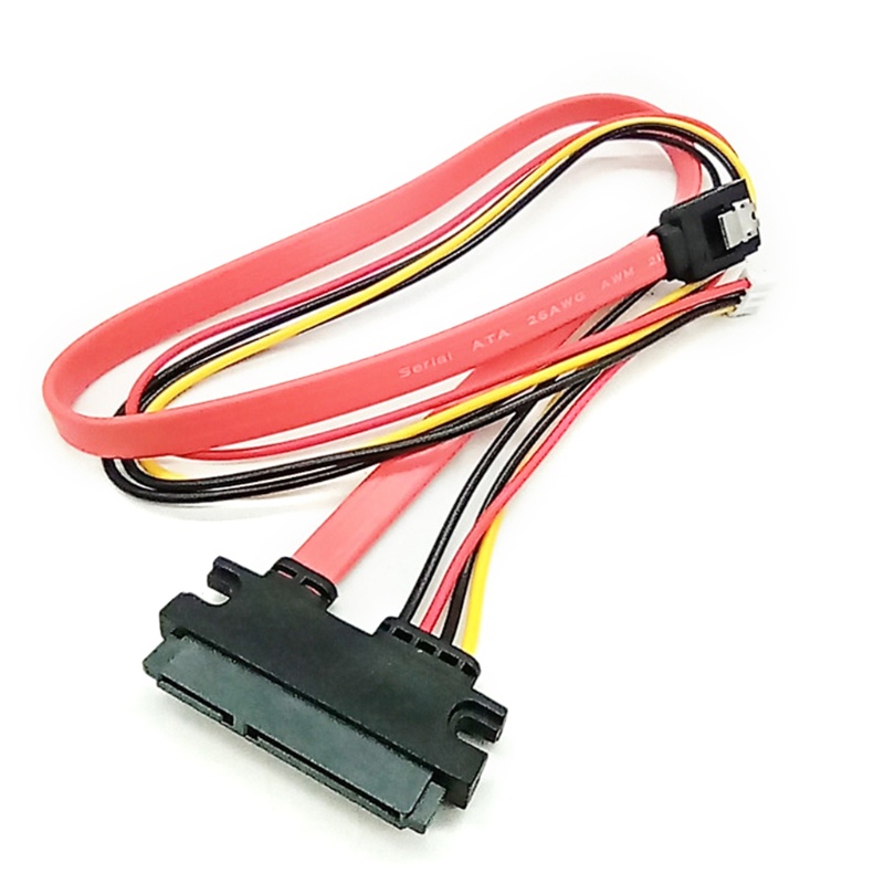 Zzz Kabel Extension Data Sata Iii 7 + 15 (22 Pin, Sata Male Ke Female) 19.69in