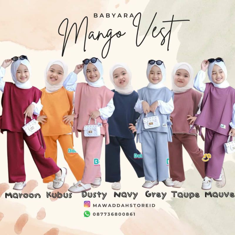 Mango Vest by Babyara TANPA HIJAB