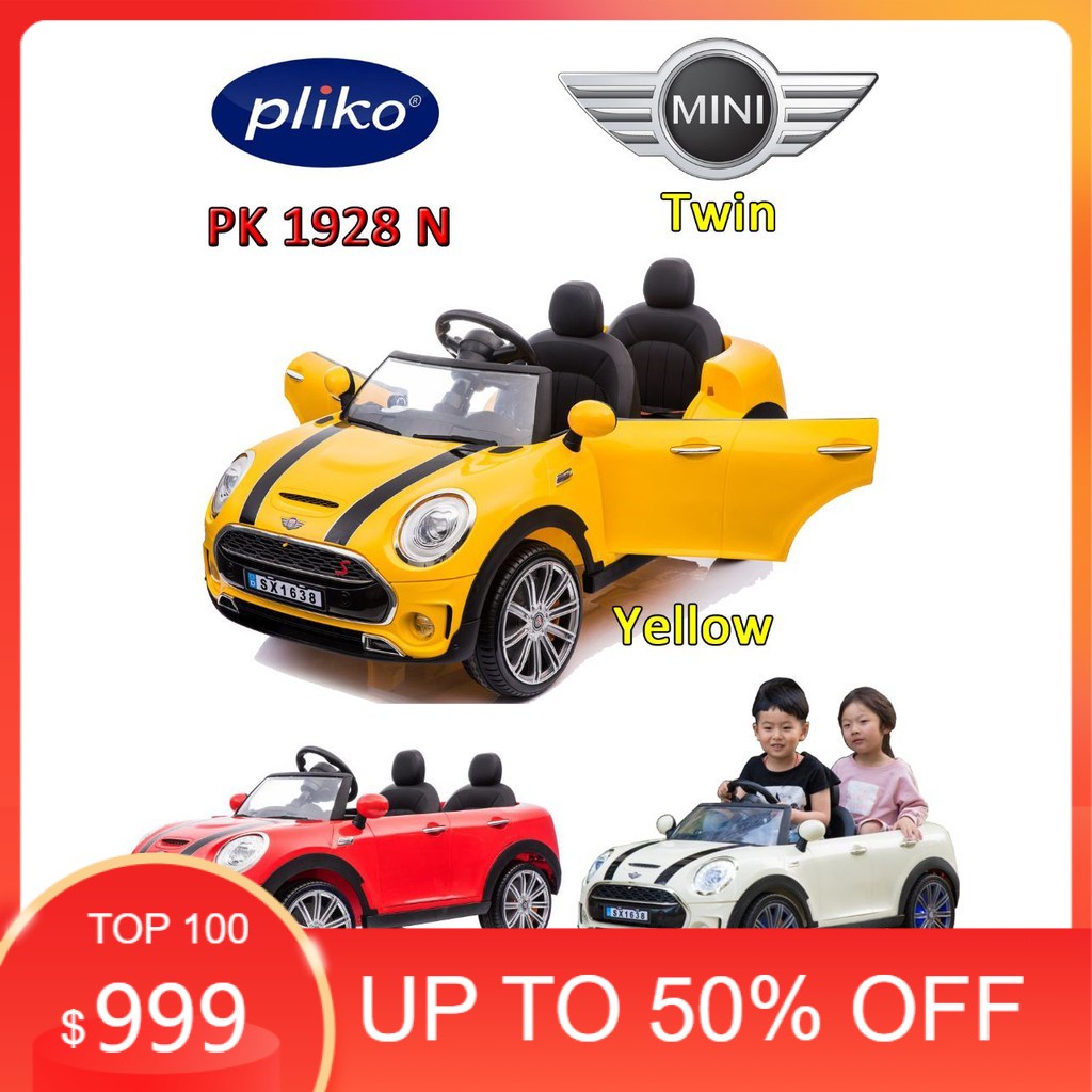 Mobil Aki Anak Mini Cooper Twin Pliko PK1928N