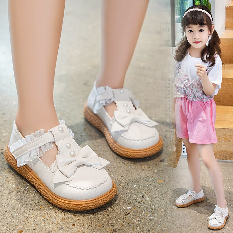 Sandal Sepatu Anak Slip-On Selop Variasi Pita Mutiara Fashion Terbaru 100% IMPORT