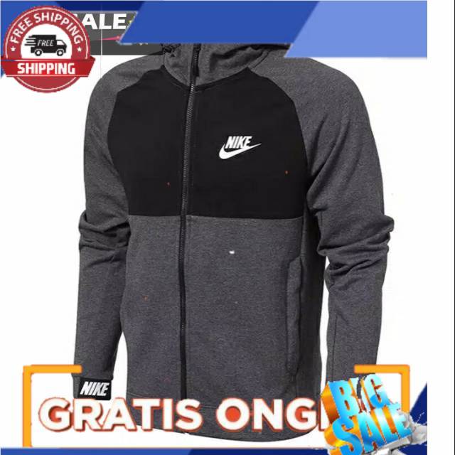 Jaket Hoodie Zipper Pria Nike Keren Termurah - Nike Cinder Classic