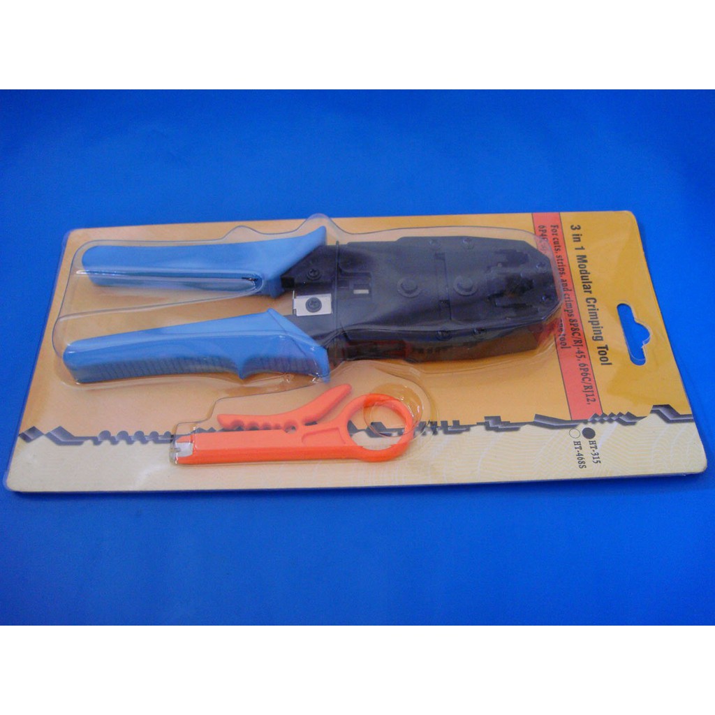 Crimping Tool Triple RJ-45 RJ-11 Cutter / Crimping Tools 3 Hole