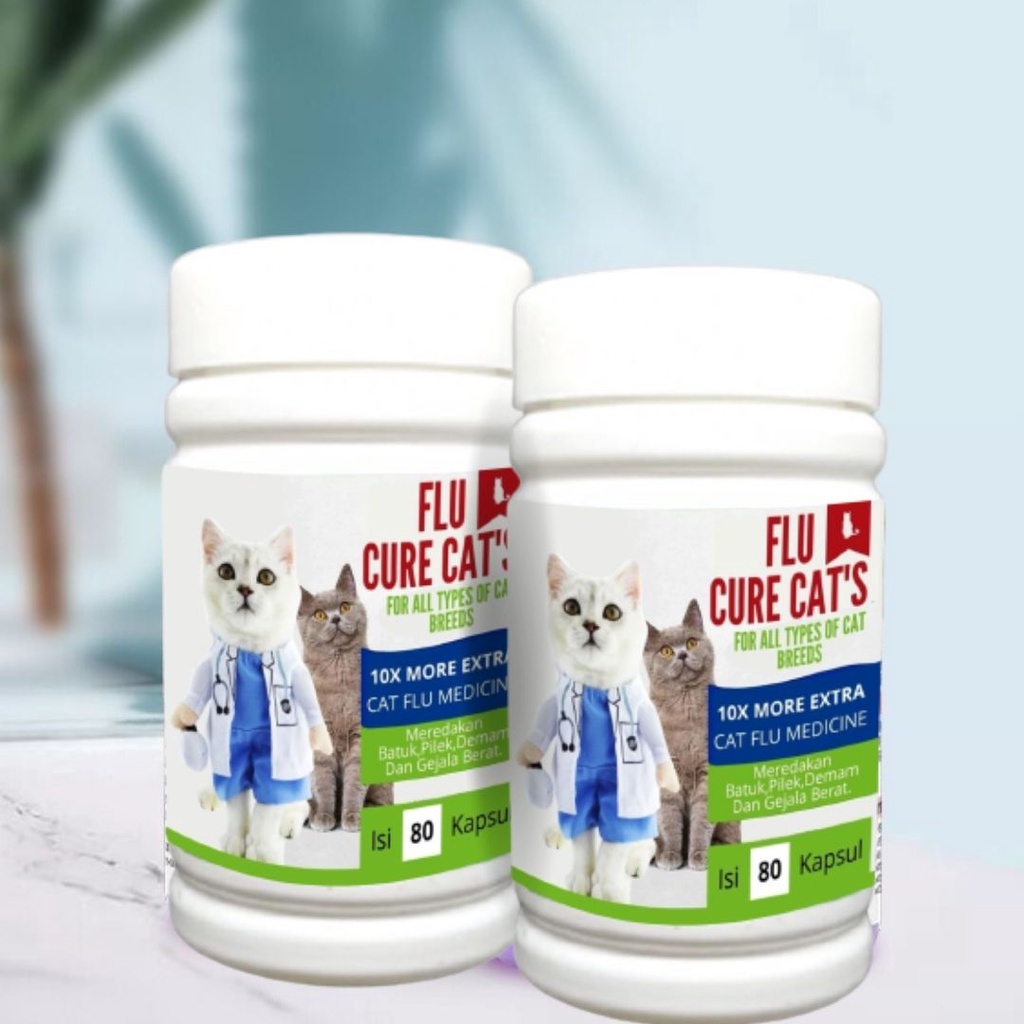 ANTI FLU DAN PILEK CAPS UNTUK KUCING FEZONE